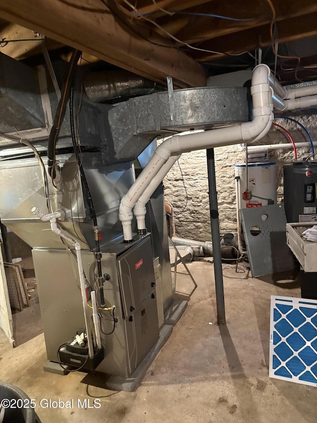 353 Truax Rd, Amsterdam, NY 12010 - utility room featuring water heater