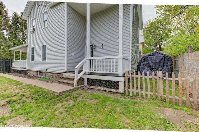 6 William St, Gloversville, NY 12078 - view of side of home with a deck