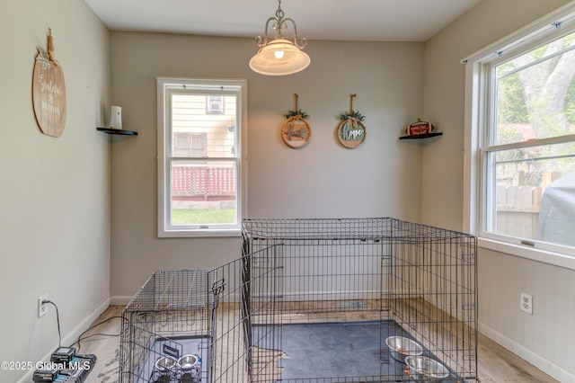 6 William St, Gloversville, NY 12078 - unfurnished dining area featuring baseboards and wood finished floors