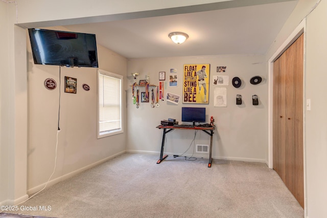 6 William St, Gloversville, NY 12078 - home office featuring carpet floors and baseboards