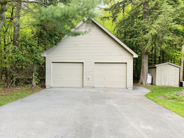 31 Fish Point Rd, Bolton, NY 12824 - detached garage with a shed