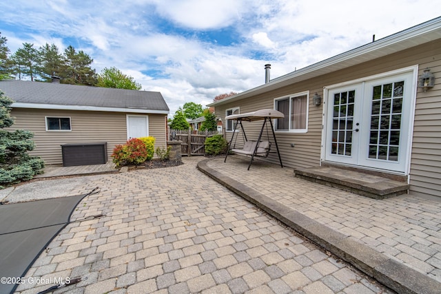 76 Mcnutt Ave, Colonie, NY 12205 - view of patio featuring french doors
