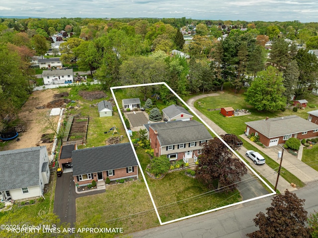 76 Mcnutt Ave, Colonie, NY 12205 - aerial perspective of suburban area featuring property boundaries highlighted