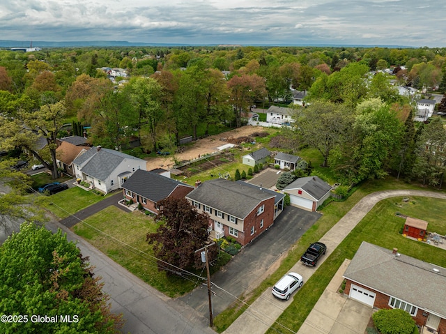 76 Mcnutt Ave, Colonie, NY 12205 - aerial view of residential area featuring a forest