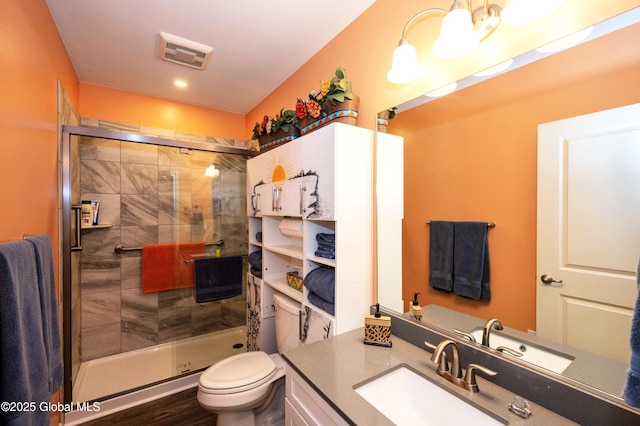 49 N Village Cir, Round Lake, NY 12151 - full bath with toilet, vanity, and a stall shower