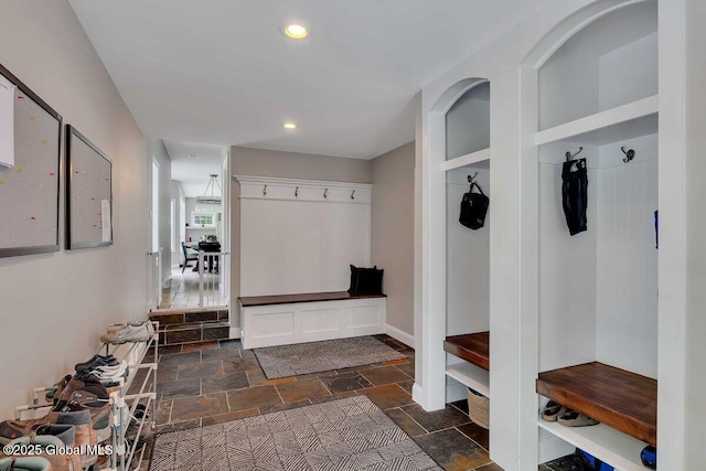 9 Meghan Ct, Wilton, NY 12866 - mudroom with stone tile floors and recessed lighting