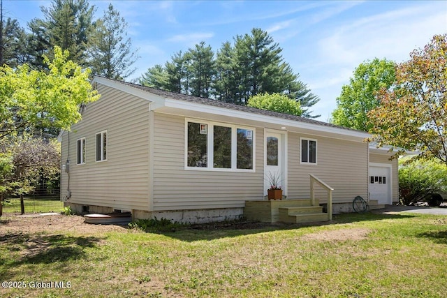 35 Feeder Dam Rd, Moreau, NY 12803 - view of front of house featuring an attached garage and a front yard