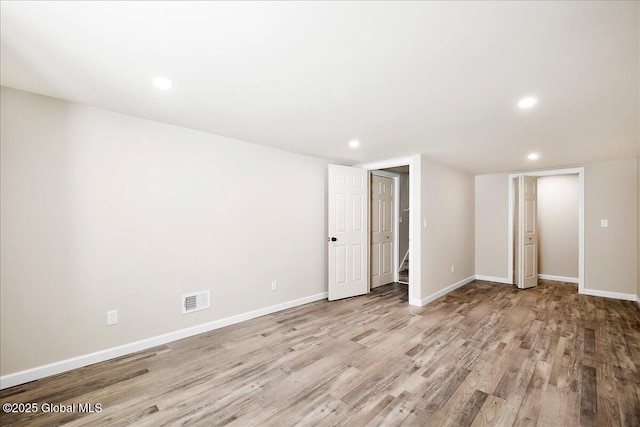 35 Feeder Dam Rd, Moreau, NY 12803 - basement with wood finished floors, recessed lighting, and baseboards