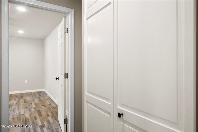 35 Feeder Dam Rd, Moreau, NY 12803 - hall with light wood-style floors, recessed lighting, and baseboards
