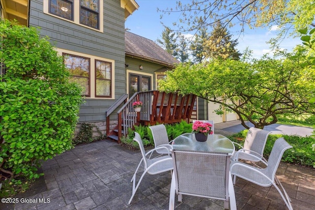 view of patio / terrace featuring outdoor dining space