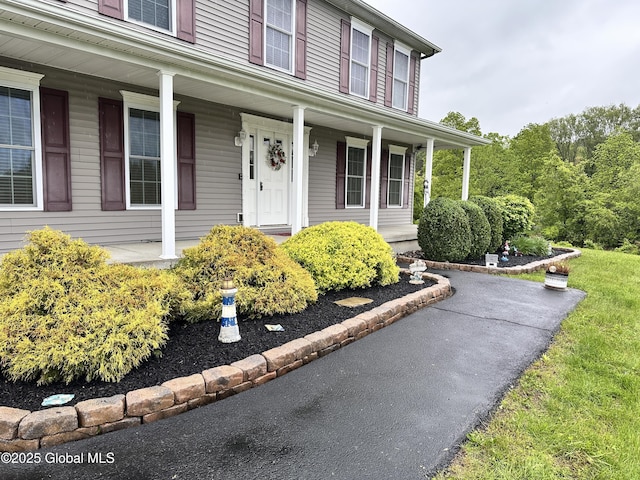 23 Line Dr, Brunswick, NY 12180 - entrance to property featuring a porch