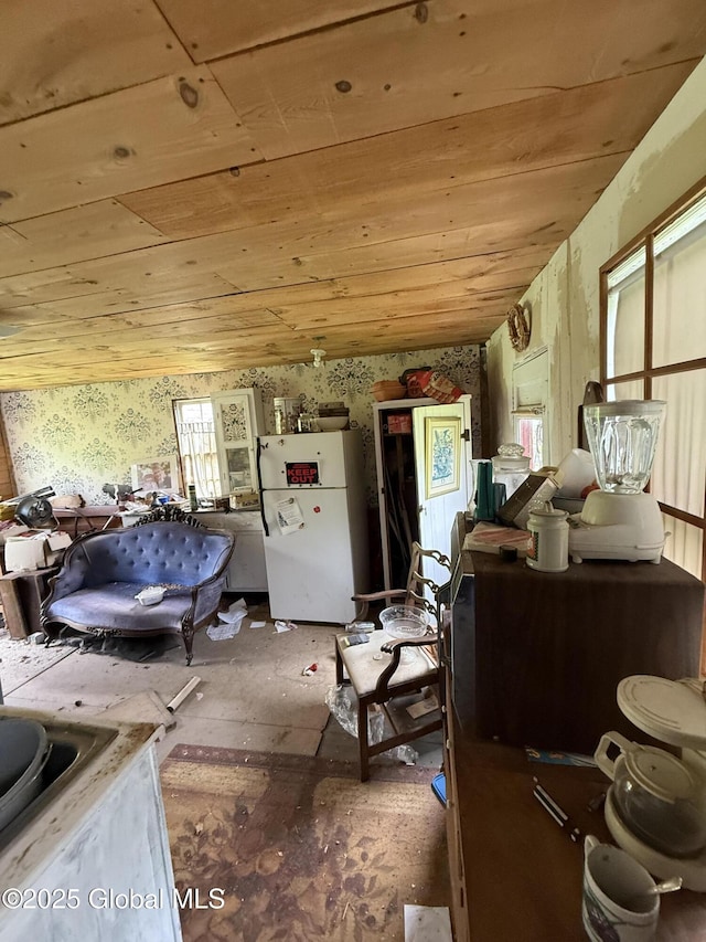 3306 Rte 145, Rensselaerville, NY 12469 - miscellaneous room with wallpapered walls