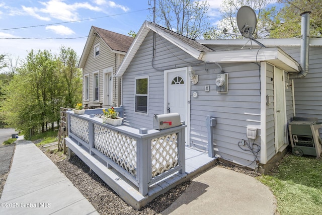 821 7th St, Rensselaer, NY 12144 - view of front of home featuring a wooden deck