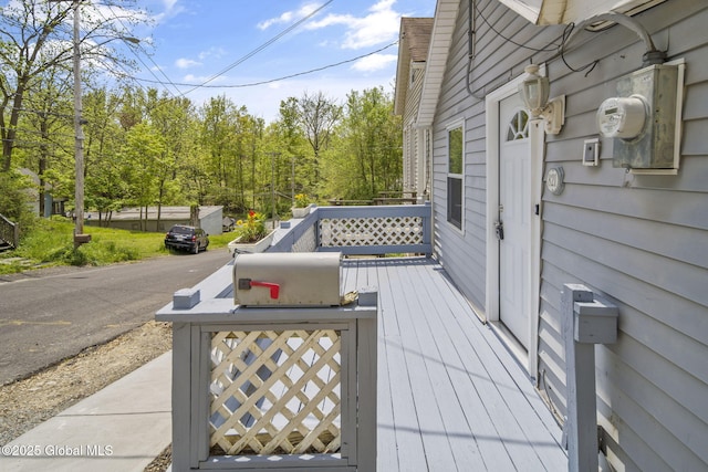 821 7th St, Rensselaer, NY 12144 - view of wooden terrace