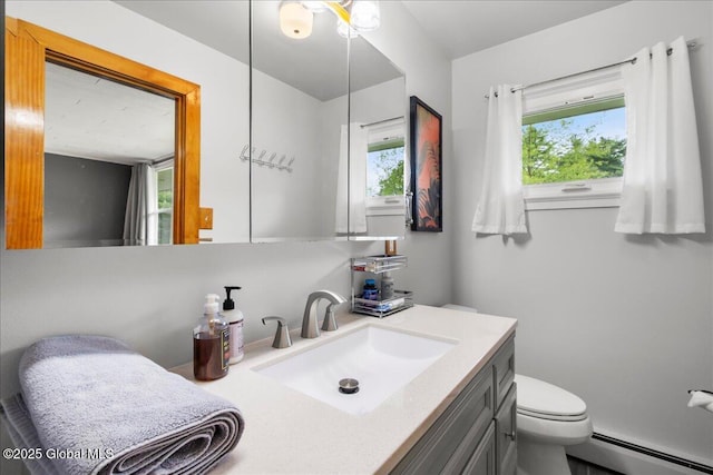 1 High Pines Ter Unit 1C, Chester, NY 12817 - bathroom with baseboard heating, vanity, and toilet