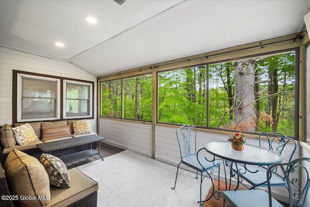 1 High Pines Ter Unit 1C, Chester, NY 12817 - sunroom / solarium featuring outdoor lounge area and lofted ceiling