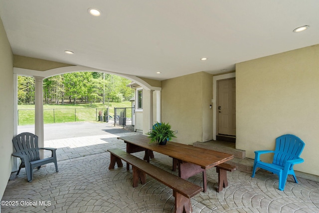 view of patio / terrace with outdoor dining area