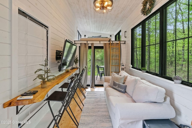 sunroom with healthy amount of natural light