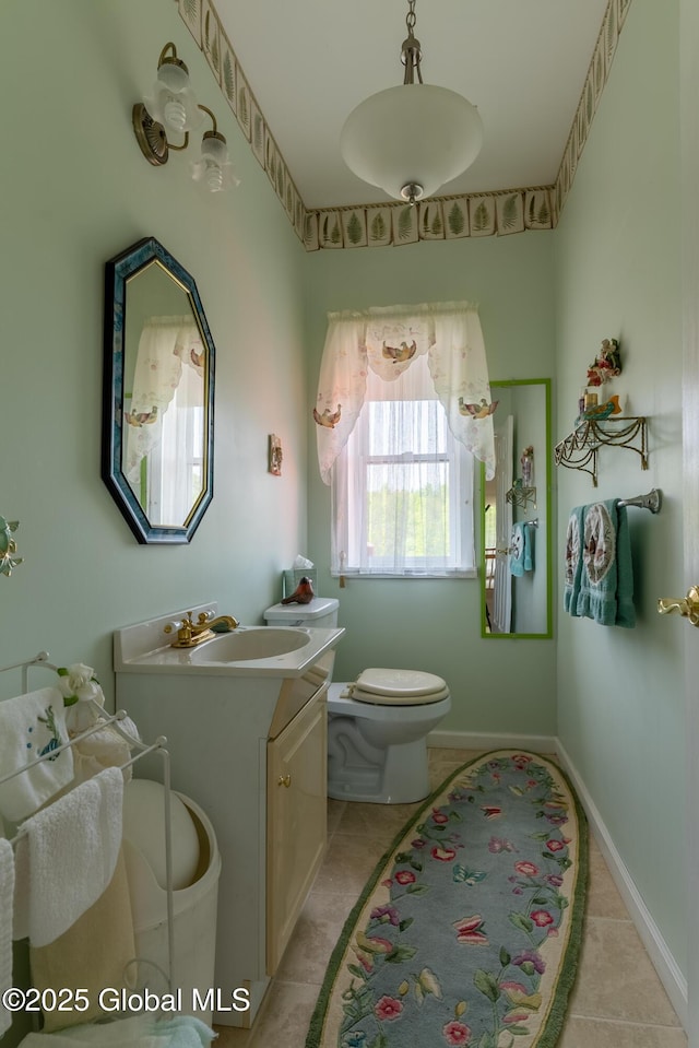 1435 Webster St, Malone, NY 12953 - bathroom with tile patterned flooring and vanity
