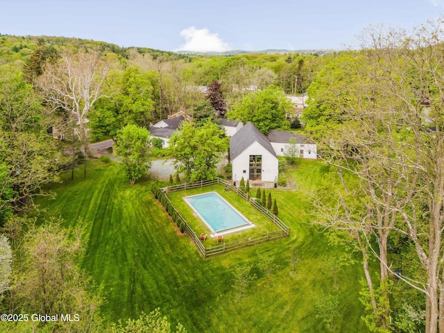 632 Albany Tpke, Chatham, NY 12136 - aerial view of property and surrounding area featuring a pool and a forest