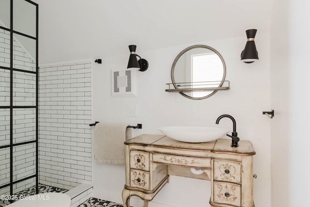 632 Albany Tpke, Chatham, NY 12136 - full bath with vanity and a tile shower