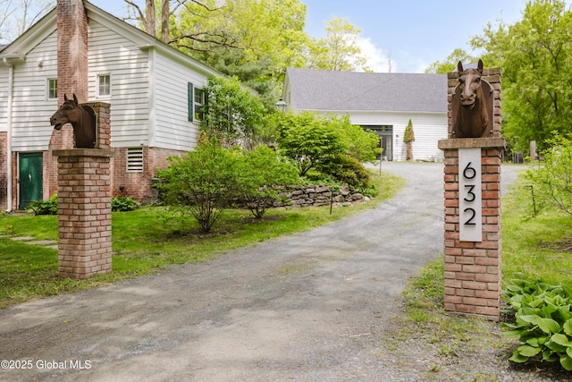 632 Albany Tpke, Chatham, NY 12136 - view of front of home featuring a chimney and driveway