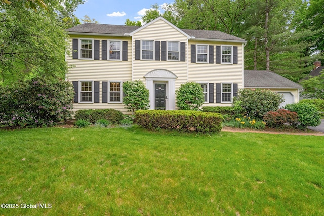 55 Journey Ln, Bethlehem, NY 12077 - colonial-style house featuring a front lawn