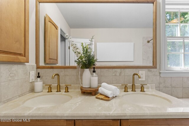 55 Journey Ln, Bethlehem, NY 12077 - bathroom with double vanity and plenty of natural light
