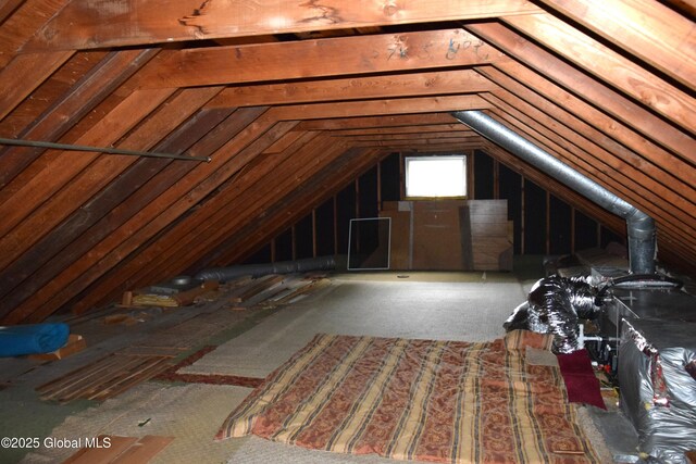 view of attic