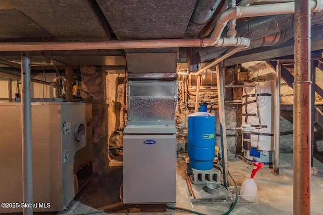 5518 Crooked St, Galway, NY 12074 - utility room with gas water heater