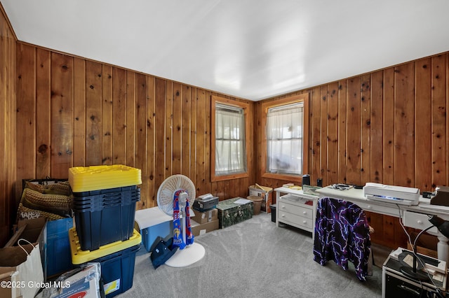 116 Medbury Rd, Greenfield, NY 12859 - carpeted office space featuring wood walls
