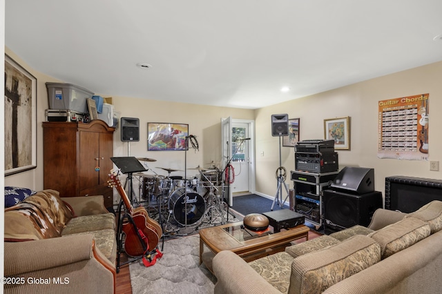 116 Medbury Rd, Greenfield, NY 12859 - living room with baseboards and recessed lighting
