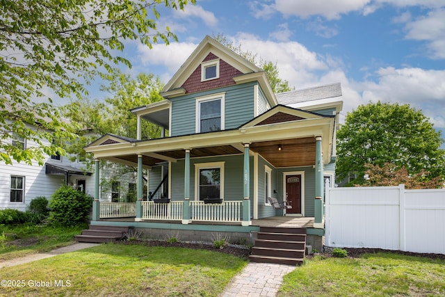 185 Bay St, Glens Falls, NY 12801 - victorian home with covered porch