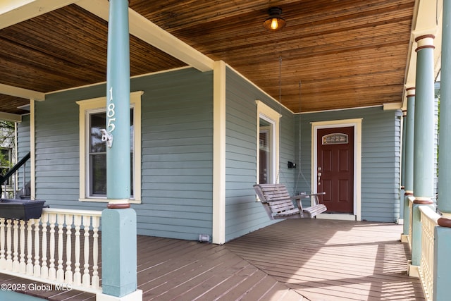 185 Bay St, Glens Falls, NY 12801 - doorway to property with covered porch