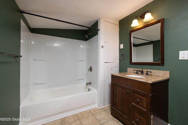 185 Bay St, Glens Falls, NY 12801 - full bathroom featuring  shower combination, tile patterned floors, and vanity