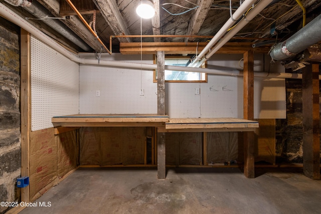 185 Bay St, Glens Falls, NY 12801 - below grade area with a workshop area