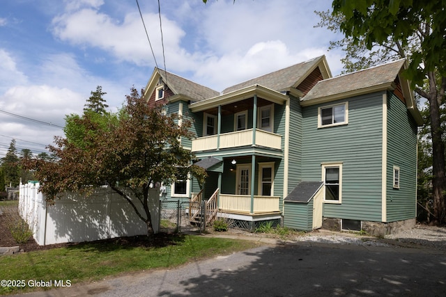 185 Bay St, Glens Falls, NY 12801 - view of home's exterior featuring a balcony