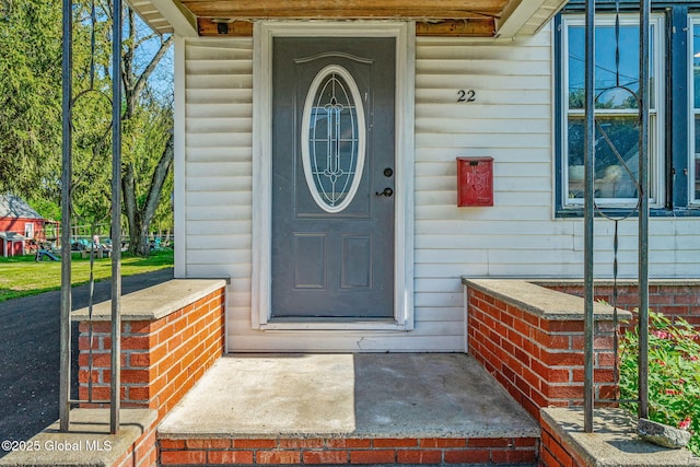 22 Center St, Fort Edward, NY 12828 - property entrance with covered porch