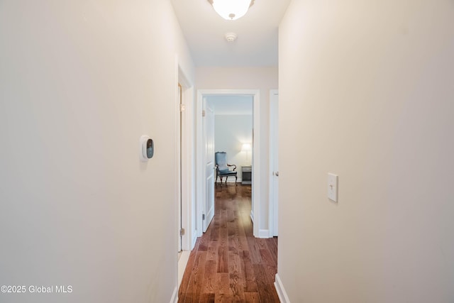 36 Greystone Dr, Guilderland, NY 12186 - corridor with wood finished floors, baseboards, and an office area