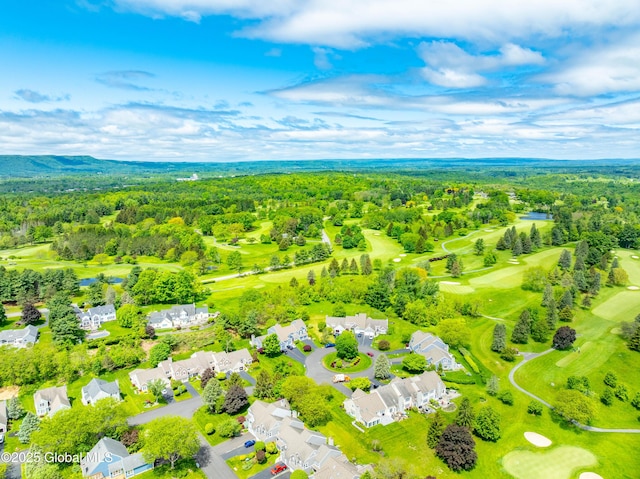 36 Greystone Dr, Guilderland, NY 12186 - aerial perspective of suburban area with a local golf course and a forest