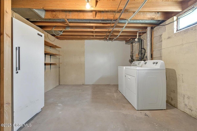60 Edmund Dr, Milton, NY 12020 - below grade area with separate washer and dryer