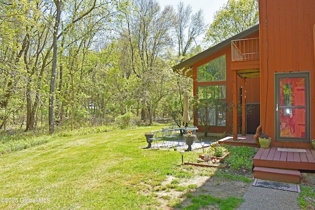 view of green lawn