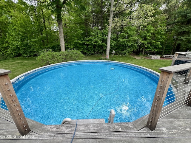 25 Hilton Dr, Moreau, NY 12803 - outdoor pool with a lawn