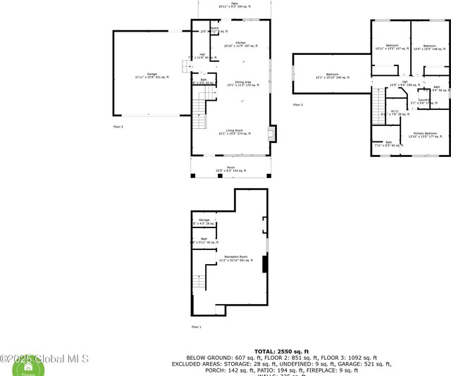 305 W Circular St, Saratoga, NY 12866 - view of floor plan / room layout
