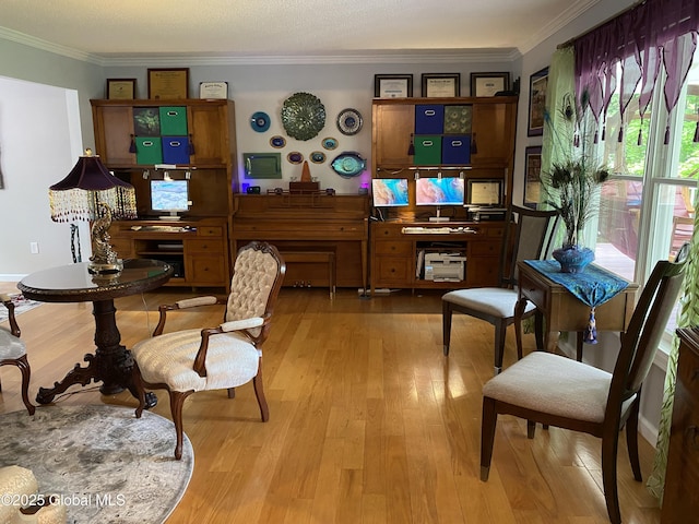 6 Bishops Ct, Queensbury, NY 12804 - dining space featuring crown molding and wood finished floors