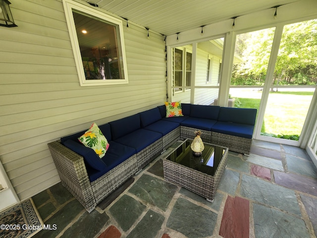 1 Laurel Rd, Moreau, NY 12828 - sunroom featuring outdoor lounge area