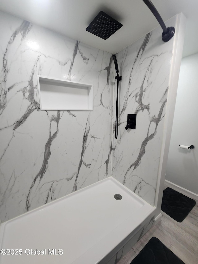 1 Laurel Rd, Moreau, NY 12828 - full bathroom with a marble finish shower