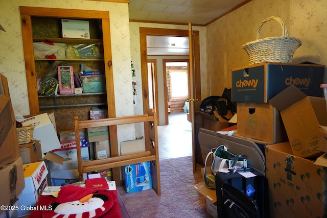 40 W Starbuck Ln, Fort Ann, NY 12827 - interior space featuring wallpapered walls