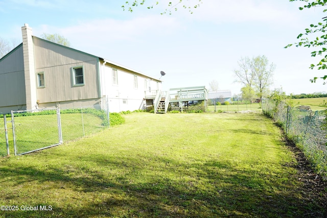 40 W Starbuck Ln, Fort Ann, NY 12827 - view of yard with a deck and stairs