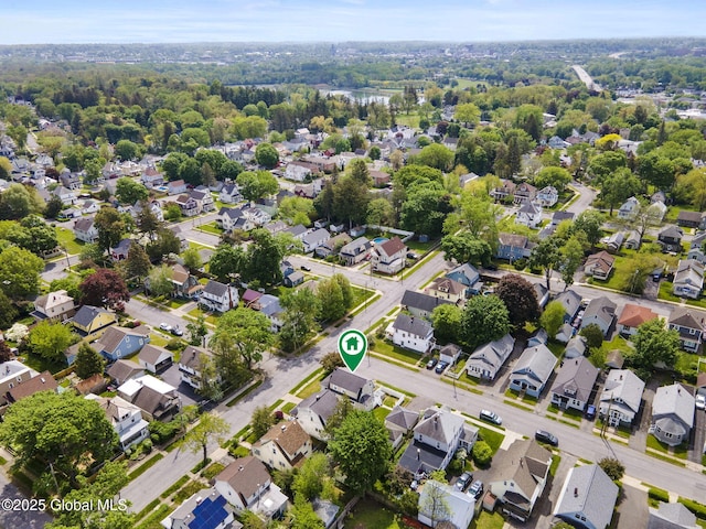 aerial perspective of suburban area
